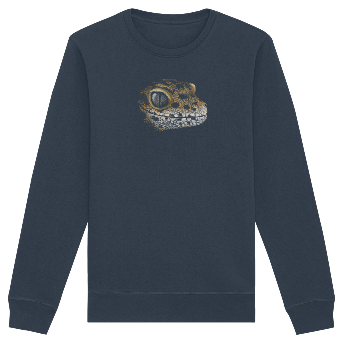 Leopard Gecko Skizze Kritzelkunst - Organic Basic Unisex Sweatshirt