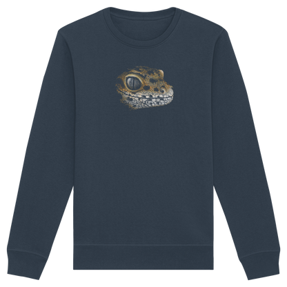 Leopard Gecko Skizze Kritzelkunst - Organic Basic Unisex Sweatshirt