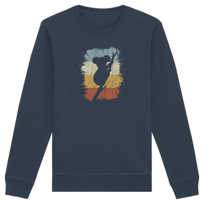 Retro kletternder Koala-Bär - Organic Basic Unisex Sweatshirt