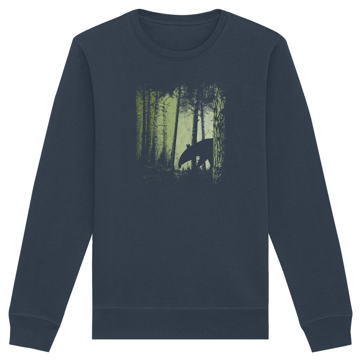 Lässiger Tapir im Zwielicht Wald - Organic Basic Unisex Sweatshirt