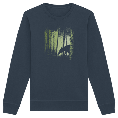 Lässiger Tapir im Zwielicht Wald - Organic Basic Unisex Sweatshirt