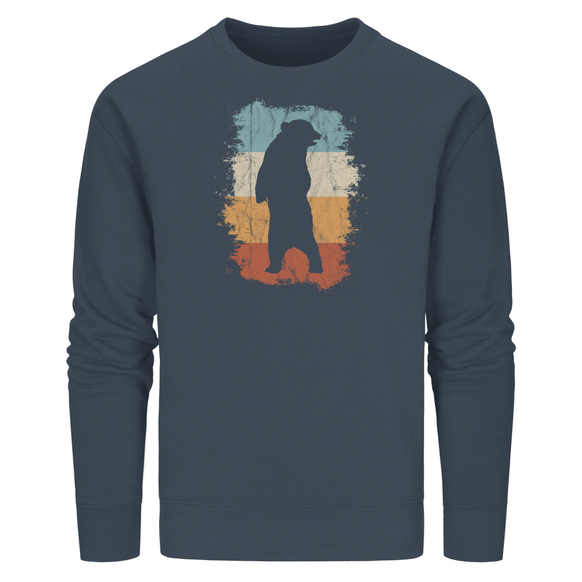 Retro Bären-Silhouette - Organic Basic Unisex Sweatshirt