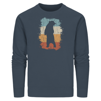 Retro Bären-Silhouette - Organic Basic Unisex Sweatshirt