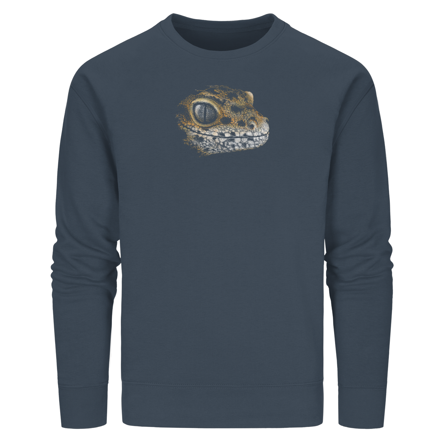 Leopard Gecko Skizze Kritzelkunst - Organic Basic Unisex Sweatshirt