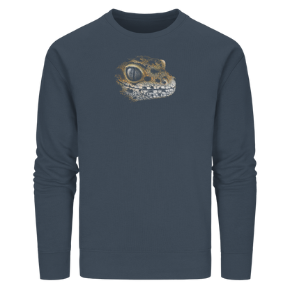 Leopard Gecko Skizze Kritzelkunst - Organic Basic Unisex Sweatshirt