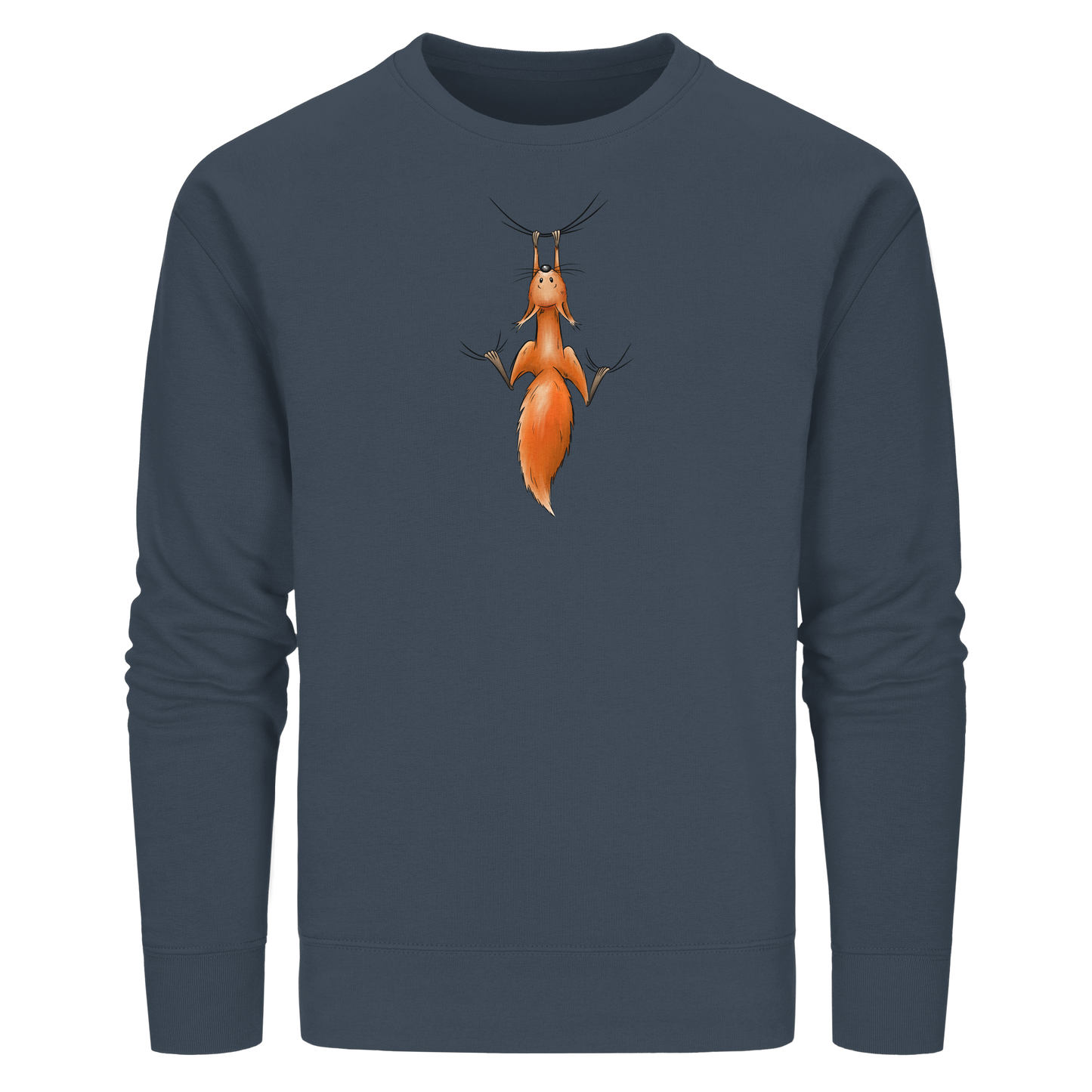 Rotes Eichhörnchen hängt ab - Organic Basic Unisex Sweatshirt