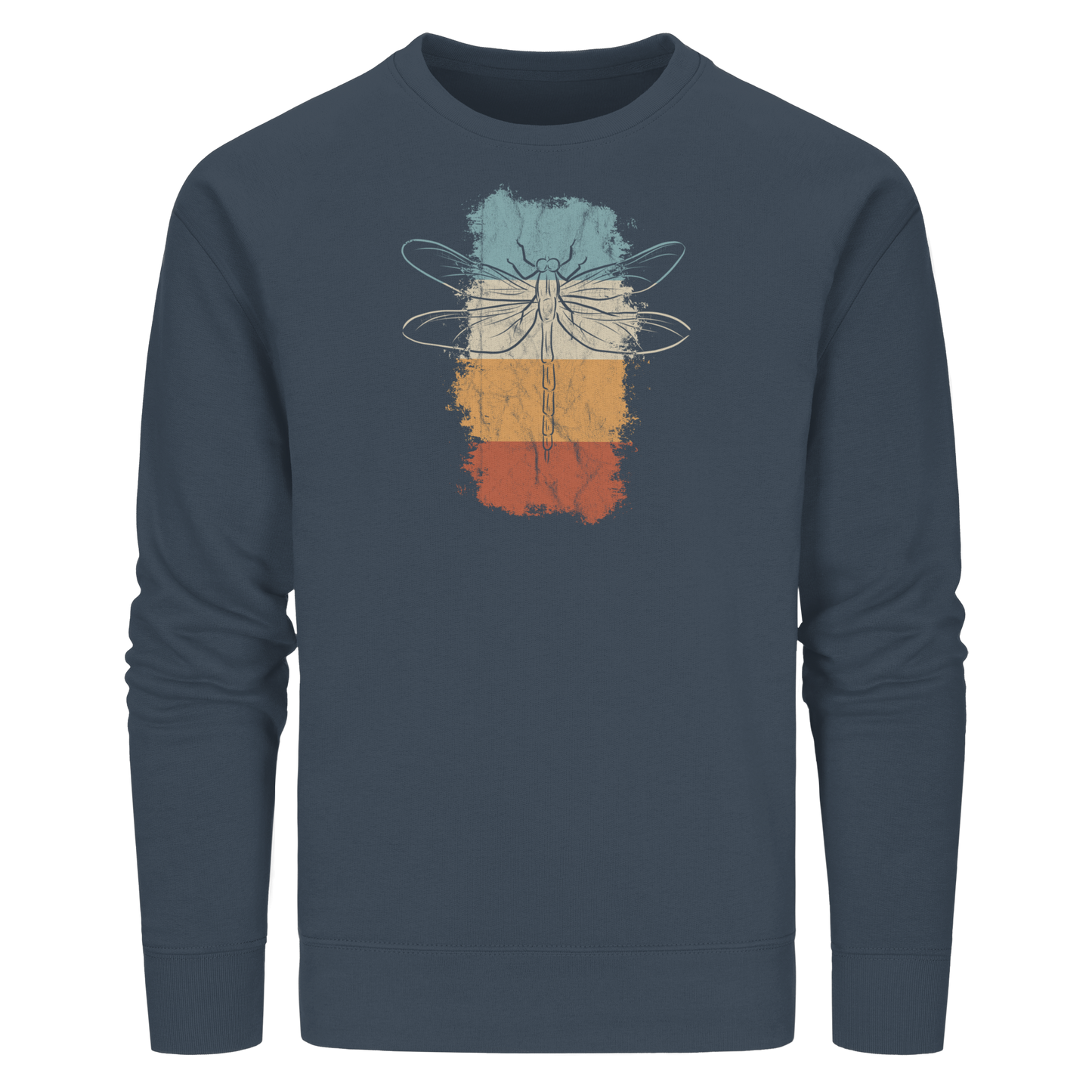 Retro Kunst Libelle | Vintage Dragonfly - Organic Basic Unisex Sweatshirt