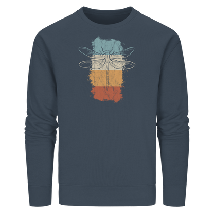 Retro Kunst Libelle | Vintage Dragonfly - Organic Basic Unisex Sweatshirt