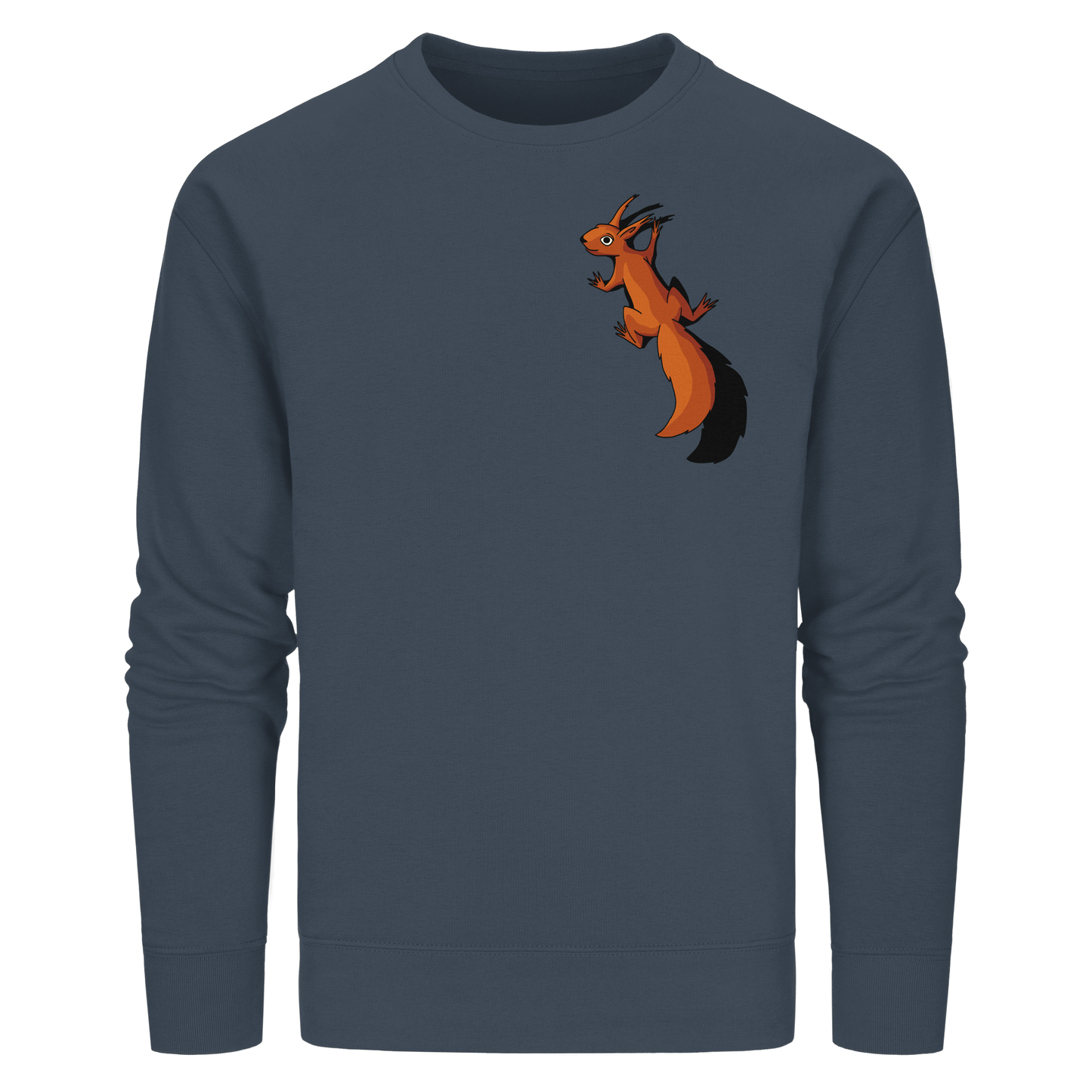 Süßes Eichhörnchen klettert - Organic Basic Unisex Sweatshirt