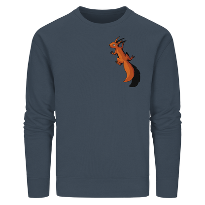 Süßes Eichhörnchen klettert - Organic Basic Unisex Sweatshirt
