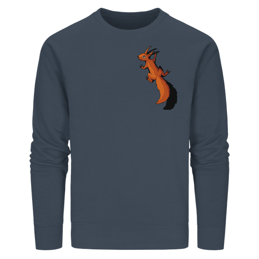 Süßes Eichhörnchen klettert - Organic Basic Unisex Sweatshirt