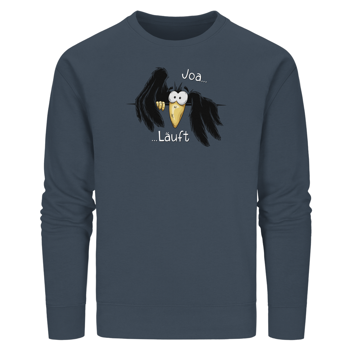 Joa Läuft Krähe gechillter Rabe - Organic Basic Unisex Sweatshirt