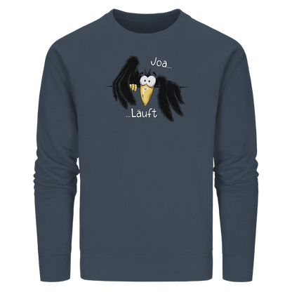 Joa Läuft Krähe gechillter Rabe - Organic Basic Unisex Sweatshirt