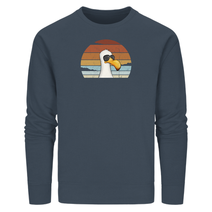 Cool lässige Retro Möwe - Organic Basic Unisex Sweatshirt