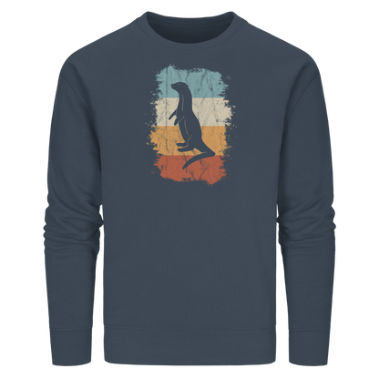 Retro Otter Fischotter Silhouette - Organic Basic Unisex Sweatshirt