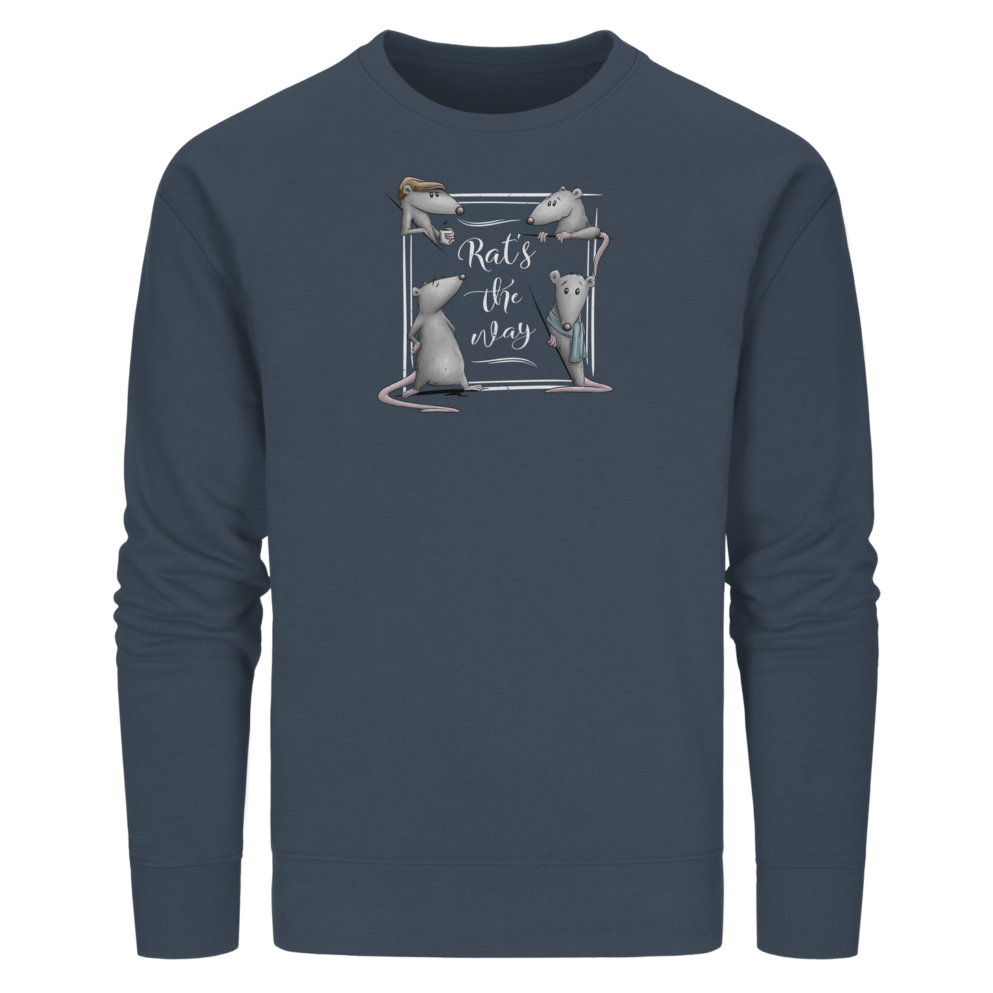 Rat’s The Way Kaffeehaus Ratten - Organic Basic Unisex Sweatshirt
