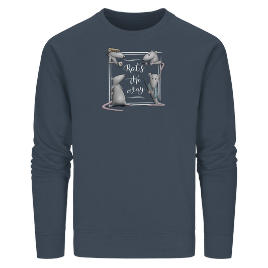 Rat’s The Way Kaffeehaus Ratten - Organic Basic Unisex Sweatshirt
