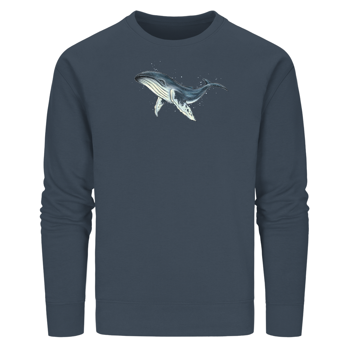 Tiefsee Ozean-Riese Buckelwal - Organic Basic Unisex Sweatshirt