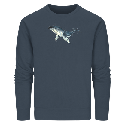 Tiefsee Ozean-Riese Buckelwal - Organic Basic Unisex Sweatshirt