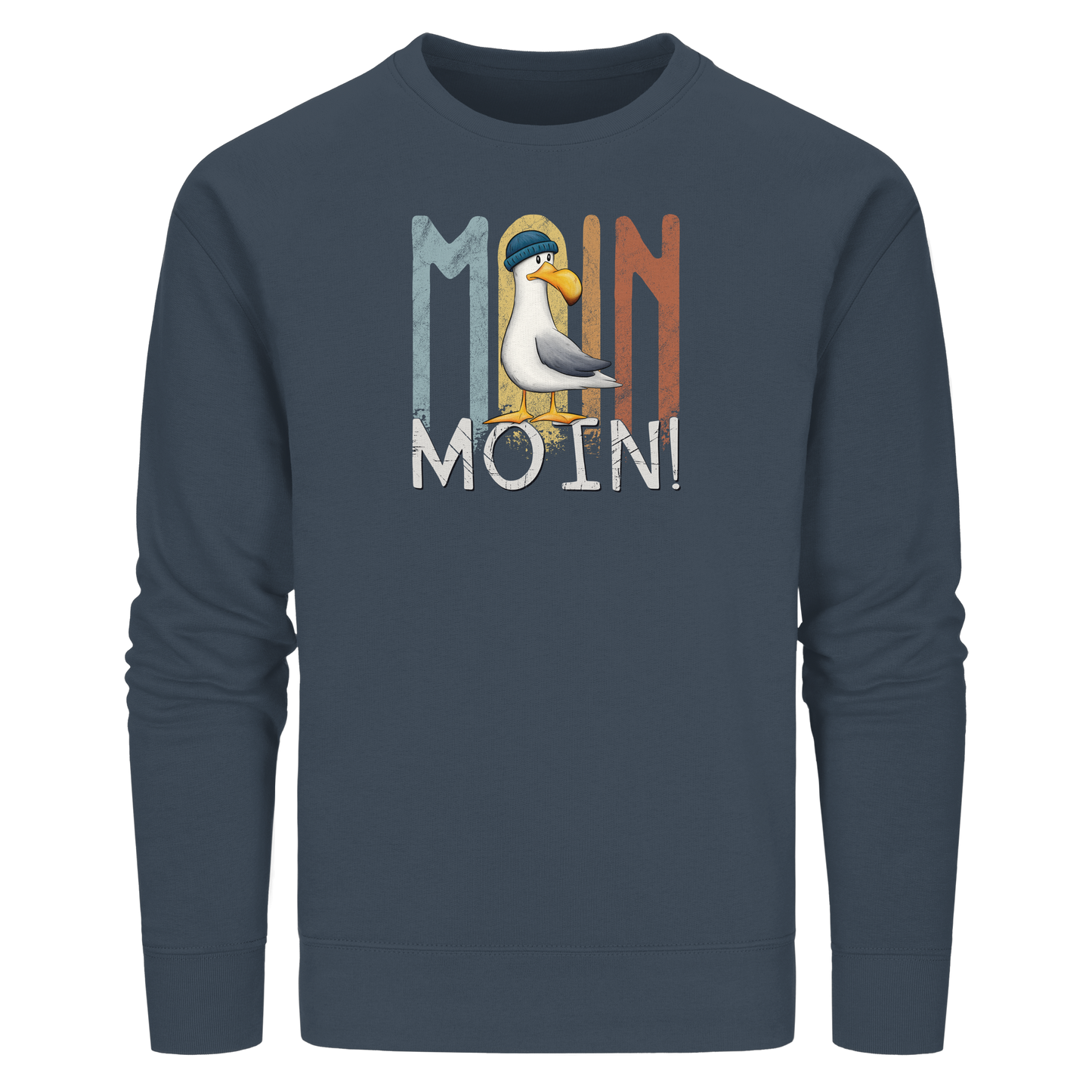 Moin Moin norddeutsche Möwe - Organic Basic Unisex Sweatshirt