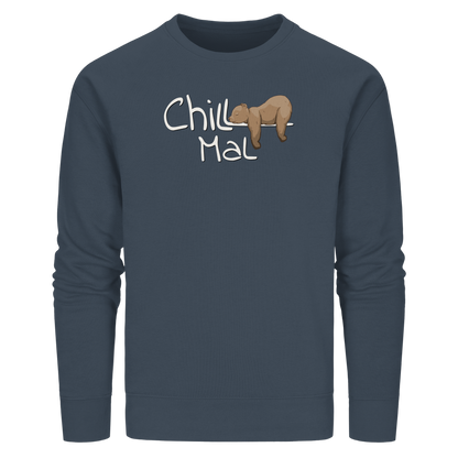 Chill Mal schläfriger Braunbär - Organic Basic Unisex Sweatshirt