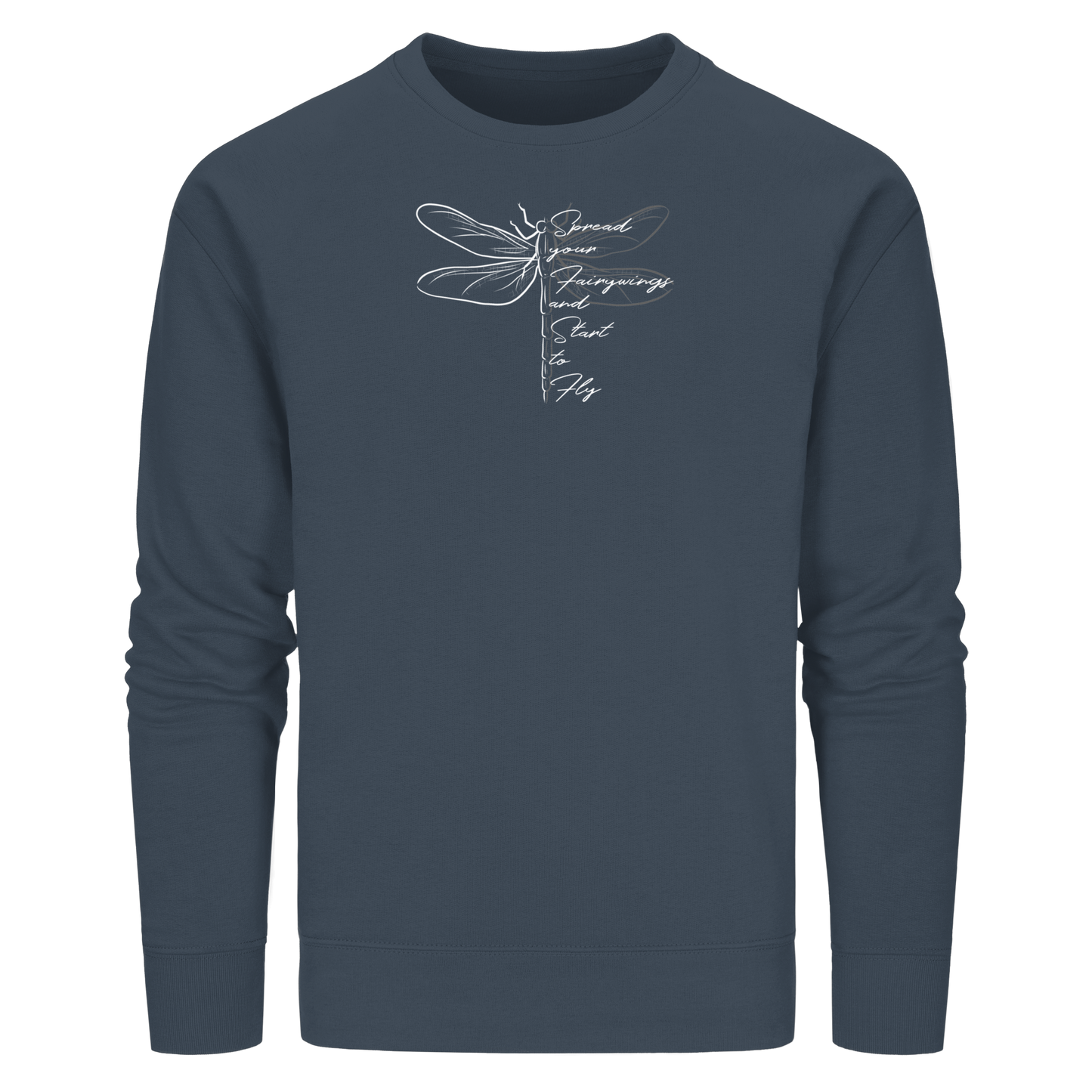 Breite die Flügel aus und flieg los | Libelle - Organic Basic Unisex Sweatshirt