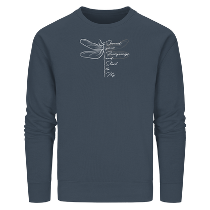 Breite die Flügel aus und flieg los | Libelle - Organic Basic Unisex Sweatshirt