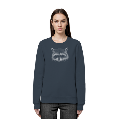 Waschbär Illustration Kritzelkunst - Organic Basic Unisex Sweatshirt