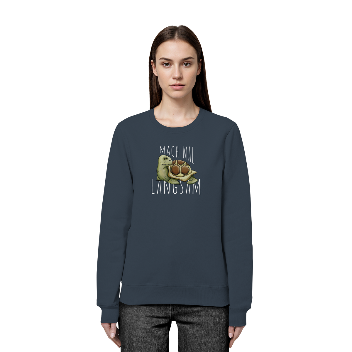 Mach mal langsam Schildkröte - Organic Basic Unisex Sweatshirt