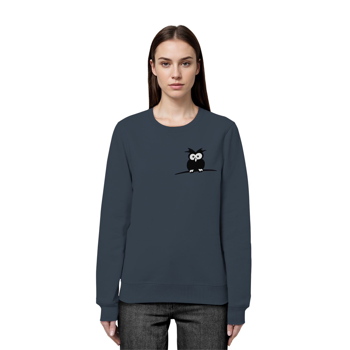 Kleine struppige Eule - Organic Basic Unisex Sweatshirt