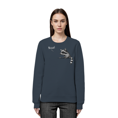 Nope! Frecher verwegener Waschbär - Organic Basic Unisex Sweatshirt