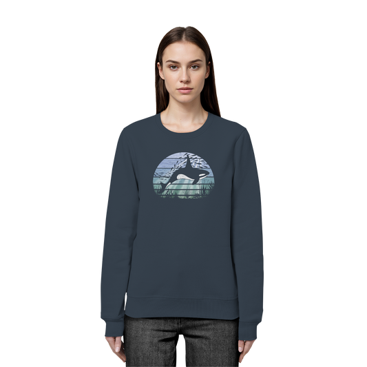Retro Tiefsee Schwertwal Orca - Organic Basic Unisex Sweatshirt