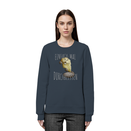 Einfach mal Durchbeissen Biber - Organic Basic Unisex Sweatshirt