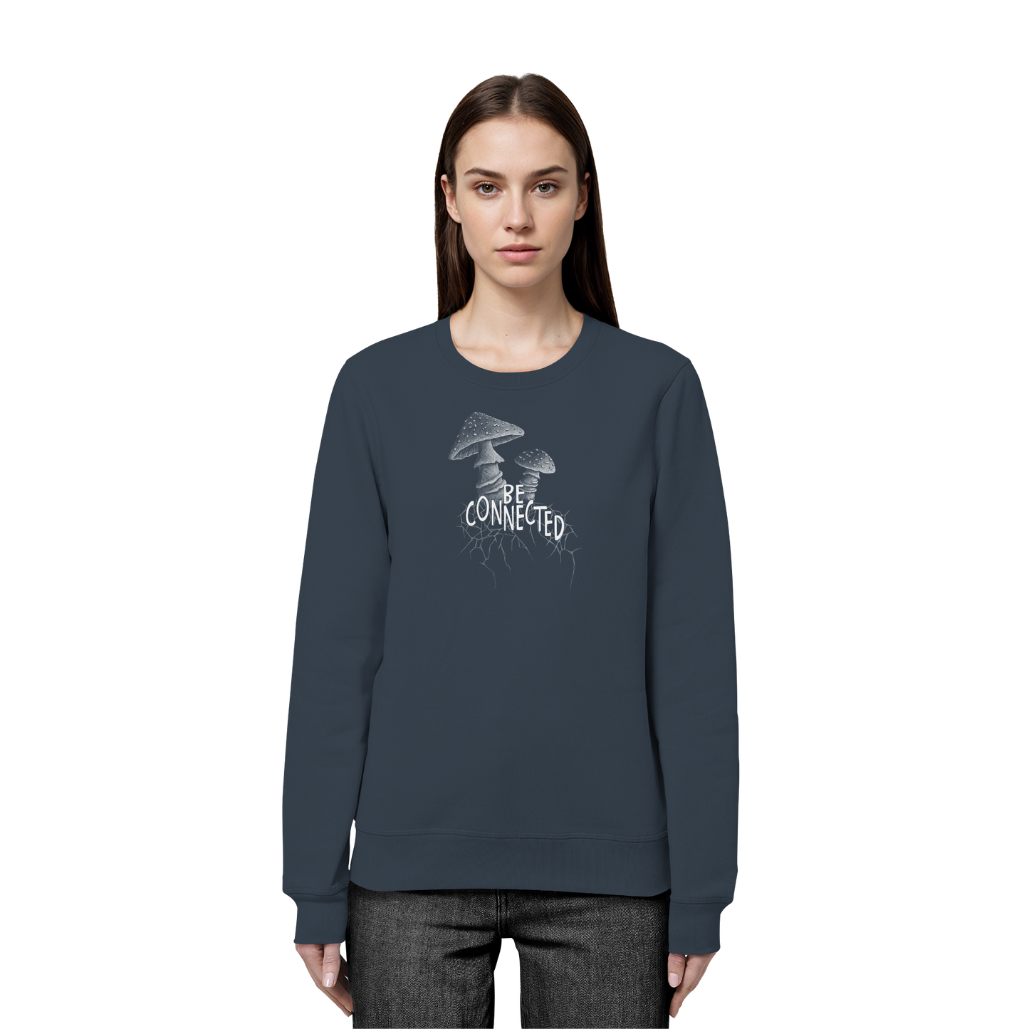 Be Connected Panther-Pilz - Organic Basic Unisex Sweatshirt