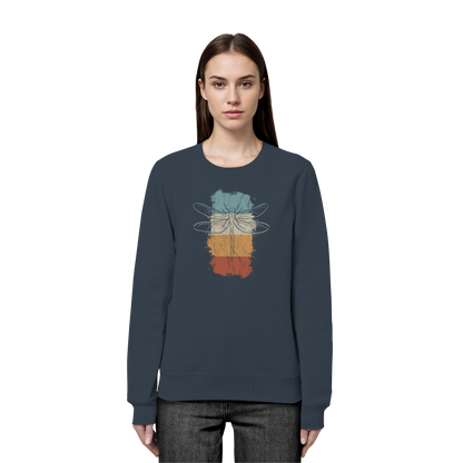 Retro Kunst Libelle | Vintage Dragonfly - Organic Basic Unisex Sweatshirt