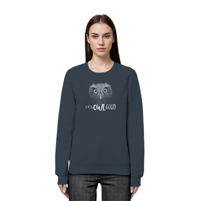OWL Good | Kritzel-Kunst-Eule - Organic Basic Unisex Sweatshirt