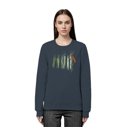 Eichhörnchen im Zwielicht-Wald - Organic Basic Unisex Sweatshirt