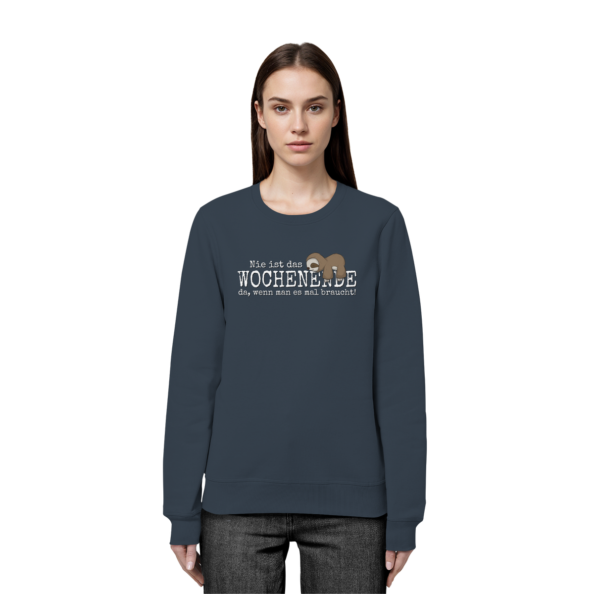 Kawaii Faultier Wochenende - Organic Basic Unisex Sweatshirt
