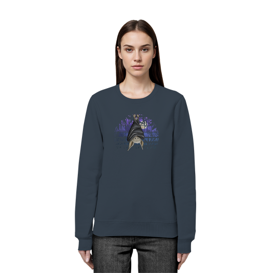 Fledermaus in blauer Nacht - Organic Basic Unisex Sweatshirt