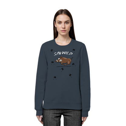 Sauwild wilde Sau | Wildschwein Keiler - Organic Basic Unisex Sweatshirt