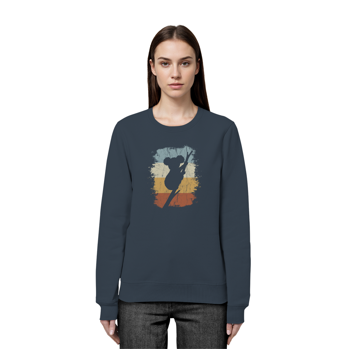 Retro kletternder Koala-Bär - Organic Basic Unisex Sweatshirt