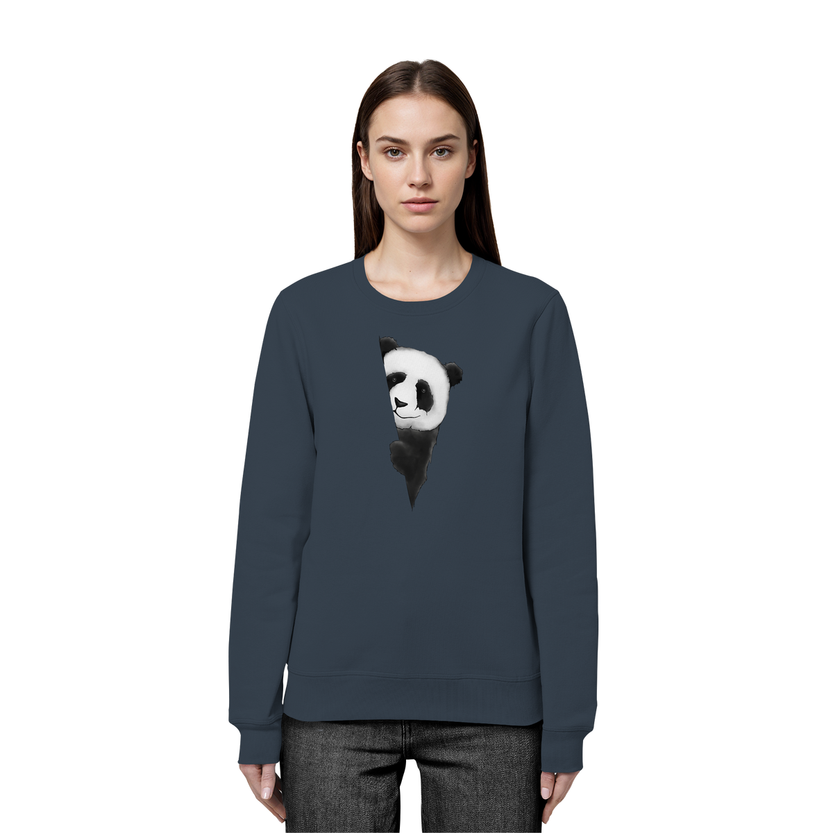 Panda Bär Illustration - Organic Basic Unisex Sweatshirt