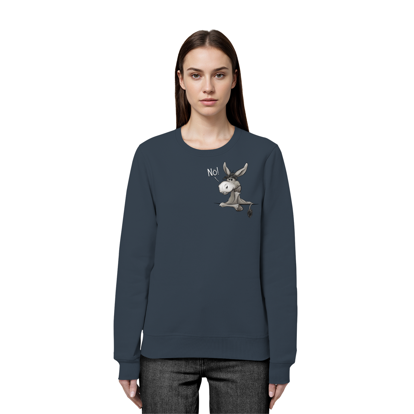 Nö! Störrischer Esel - Organic Basic Unisex Sweatshirt