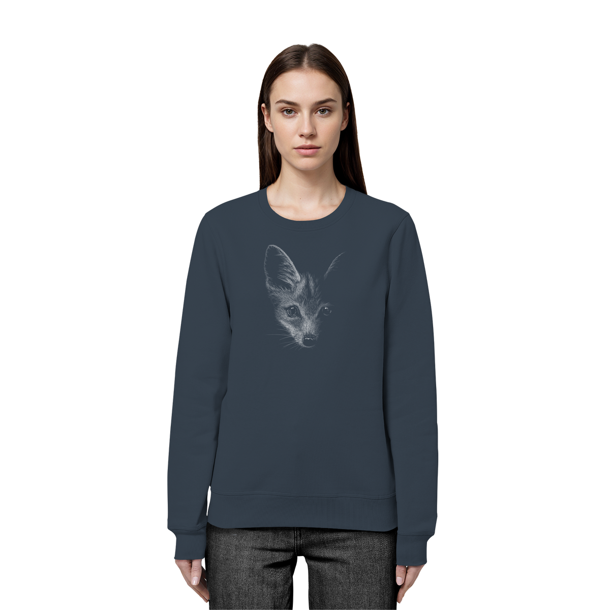 Fuchs Kritzelkunst Illustration - Organic Basic Unisex Sweatshirt