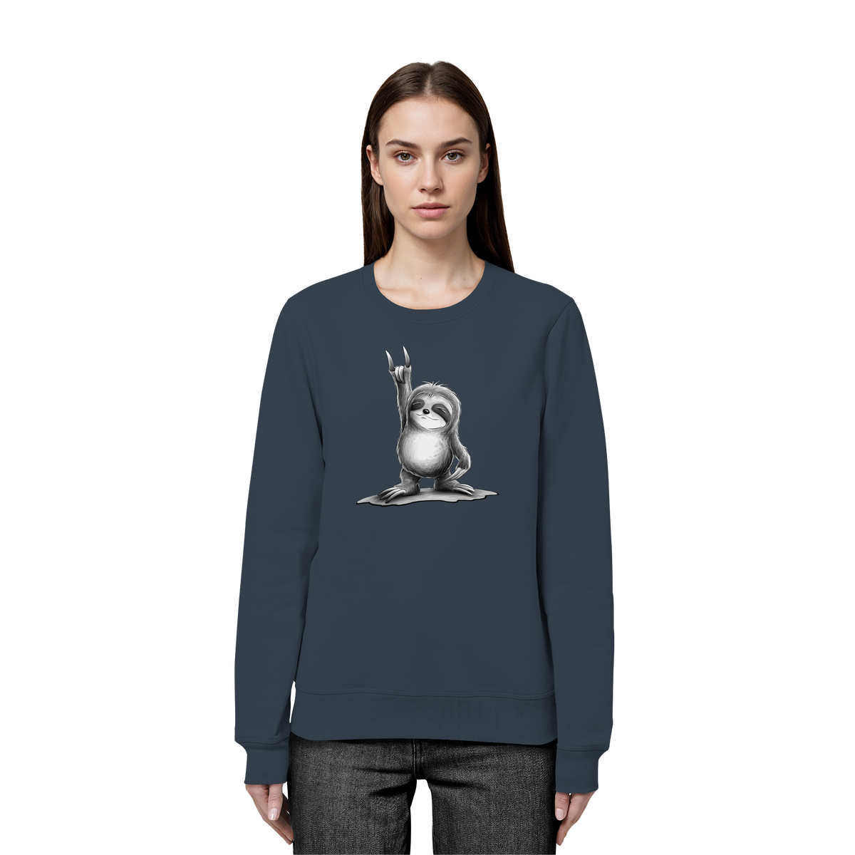 Rock On Party Faultier - Organic Basic Unisex Sweatshirt