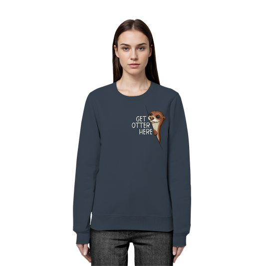 Get Otter Here | Lustiger Otter Kalauer - Organic Basic Unisex Sweatshirt