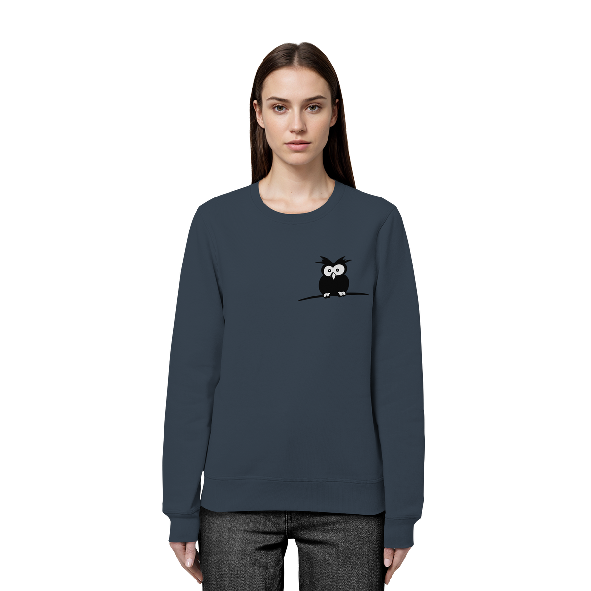 Kleine struppige Eule - Organic Basic Unisex Sweatshirt