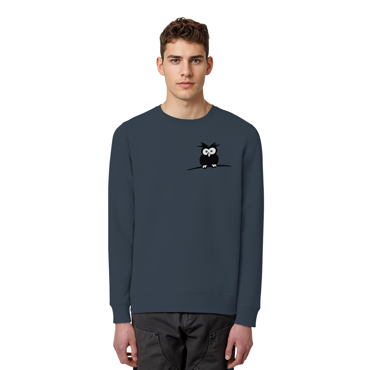 Kleine struppige Eule - Organic Basic Unisex Sweatshirt