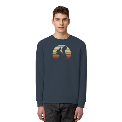 Retro Eichhörnchen Silhouette - Organic Basic Unisex Sweatshirt
