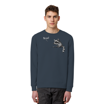 Nope! Frecher verwegener Waschbär - Organic Basic Unisex Sweatshirt